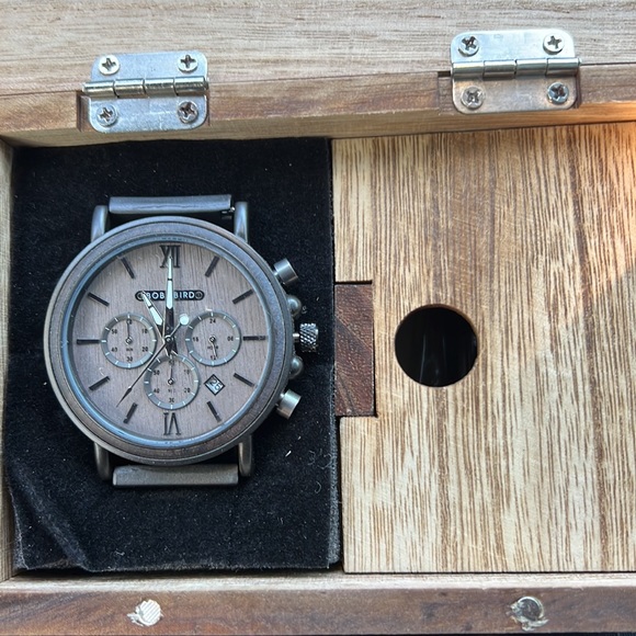 Men’s Grey Luxury Real Wooden Watch (BRAND NEW) - Picture 8 of 8